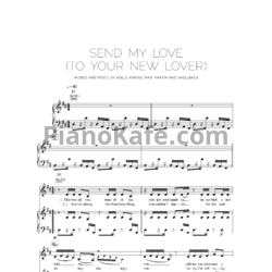 Ноты Adele - Send my love (To your new lover) - предпросмотр