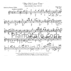 Ноты Сергей Руднев - Липа вековая