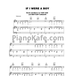 Ноты Beyonce - If I were a boy (Версия 2) - предпросмотр