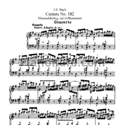 Ноты И. Бах - Кантата №182 "Himmelskonig, sei willkommen" (BWV 182) - предпросмотр