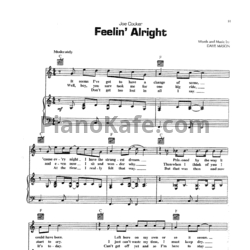 Ноты Joe Cocker - Feelin alright - предпросмотр