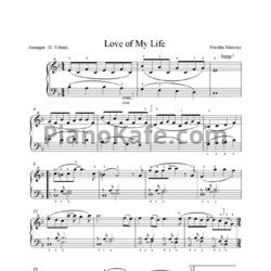 Ноты Queen - Love of my life - предпросмотр