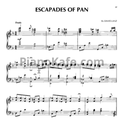 Ноты David Lanz - Escapades of pan - предпросмотр