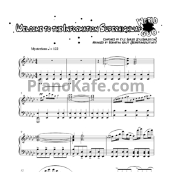 Ноты Kyle Gabler - Welcome to the information superhighway - предпросмотр