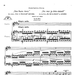 Ноты Антон Аренский - Она была твоя (Соч. 21 №2) - предпросмотр