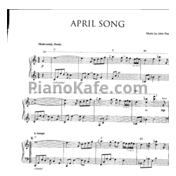 Ноты John Tesh - April song - предпросмотр