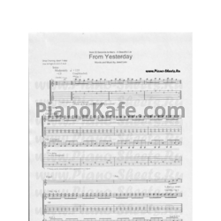 Ноты 30 Seconds To Mars - From yesterday - предпросмотр