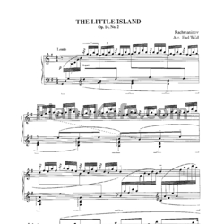 Ноты Сергей Рахманинов - The little island (Op. 14, №2) - предпросмотр
