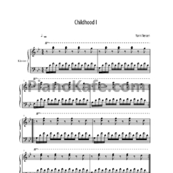Ноты Yann Tiersen - Childhood 1 - предпросмотр
