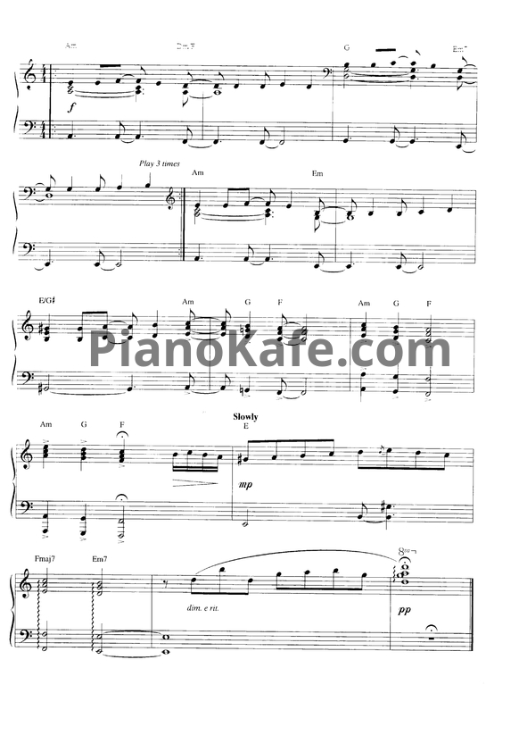 Ноты John Tesh - Barcelona - PianoKafe.com