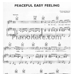 Ноты The Eagles - Peaceful easy feeling - предпросмотр