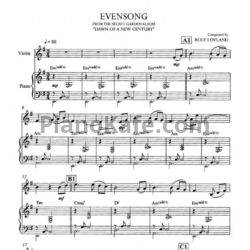 Ноты Secret Garden - Even Song (для пианино и скрипки) - предпросмотр