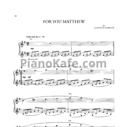 Ноты Giovanni Marradi - For you Matthew - предпросмотр
