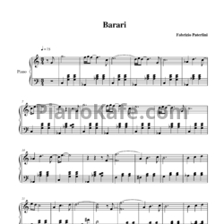 Ноты Fabrizio Paterlini - Barari - предпросмотр