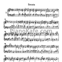 Ноты И. Бах - Соната (BWV 963) - предпросмотр