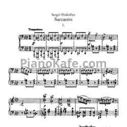 Ноты Сергей Прокофьев - Сарказмы (Op. 17) - предпросмотр