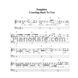 Ноты Daughtry - Crawling Back to You - предпросмотр