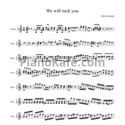 Ноты David Garrett - We will rock you