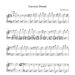 Ноты Bear McCreary - Lucrezia Donati - предпросмотр