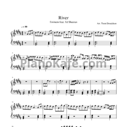 Ноты Eminem feat. Ed Sheeran - River - предпросмотр