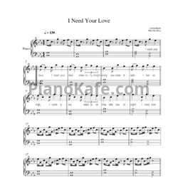 Ноты Calvin Harris feat. Ellie Goulding - I need your love (Версия 2) - предпросмотр