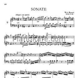 Ноты В. Моцарт - Соната №9 ре мажор (К. 311) - предпросмотр
