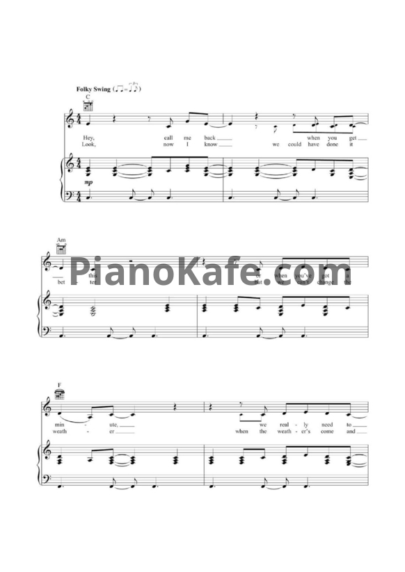 Ноты Billie Eilish - Party favor - PianoKafe.com
