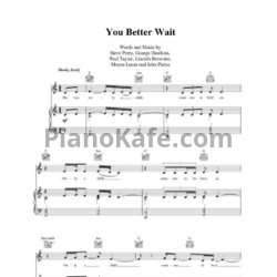Ноты Steve Perry - You better wait - предпросмотр
