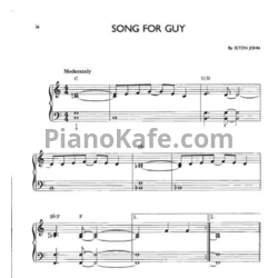 Ноты Elton John - Song for guy - предпросмотр
