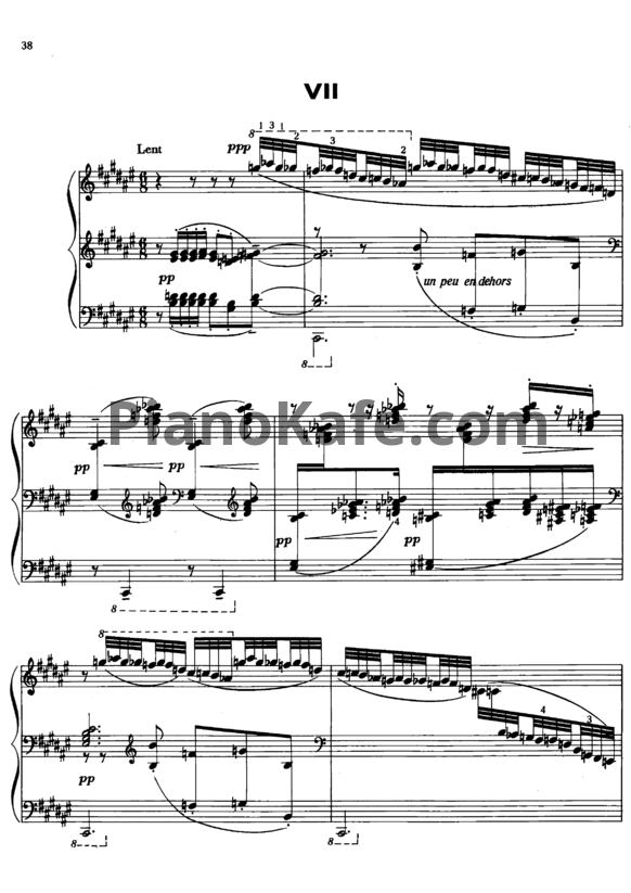Ноты Claude Debussy - Терраса, освещаемая лунным светом - PianoKafe.com