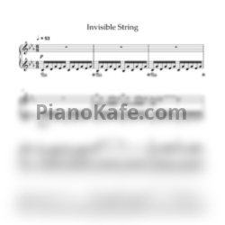 Ноты Ilya Beshevli - Invisible string - предпросмотр