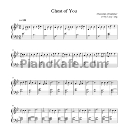 Ноты 5 Seconds of Summer - Ghost of you - предпросмотр