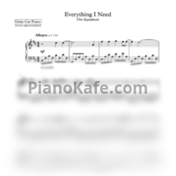 Ноты Skylar Grey - Everything I need (Версия 2) - предпросмотр