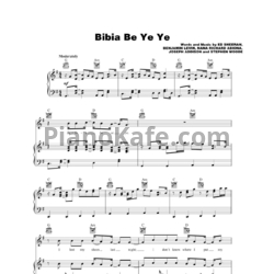Ноты Ed Sheeran - Bibia be ye ye - предпросмотр