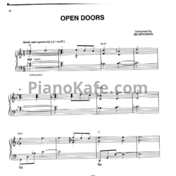 Ноты Jim Brickman - Open doors - предпросмотр