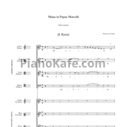 Ноты Ф. Сориано - Месса Папы Марчелло - предпросмотр