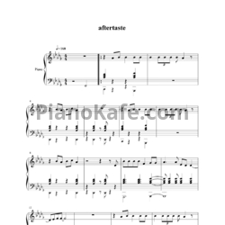 Ноты Shawn Mendes - Aftertaste - предпросмотр