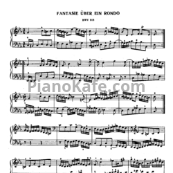 Ноты И. Бах - Фантазия в виде рондо до минор (BWV 918) - предпросмотр