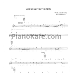 Ноты Roy Orbison - Working for the man