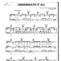 Ноты No Doubt feat. Lady Saw - Underneath it all - предпросмотр