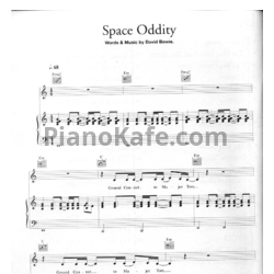 Ноты David Bowie - Space oddity - предпросмотр