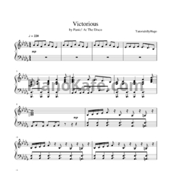 Ноты Panic! At The Disco - Victorious - предпросмотр