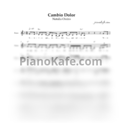 Ноты Natalia Oreiro - Cambio dolor (Вокальная партия)