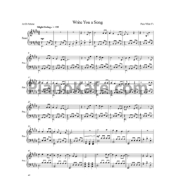 Ноты Plain White T'S - Write you a song - предпросмотр