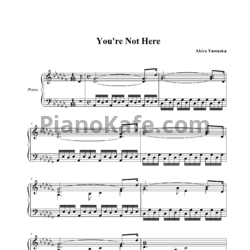 Ноты Akira Yamaoka - You're not here - предпросмотр