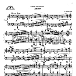 Ноты Andre Jolivet - Соната для фортепиано №1 - предпросмотр