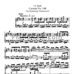 Ноты И. Бах - Кантата №168 "Tue rechnung! Donnerwort" (BWV 168) - предпросмотр
