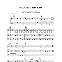 Ноты Judas Priest - Breaking the law