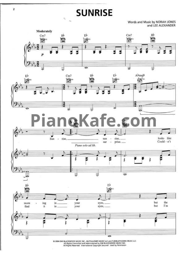 Ноты Norah Jones - Feels like home (Книга нот) - PianoKafe.com