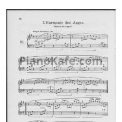 Ноты Фридрих Бургмюллер - Этюд L'Harmonie des agnes (Song of the angels) (Op. 100, №21) - предпросмотр